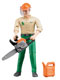 Bruder Forestry worker with accessories 1:16 scale toy.