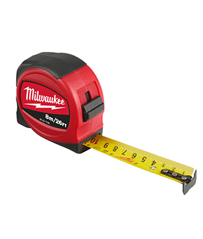 Milwaukee 8m/26ft Slimline Tape Measure