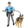 Bruder World Policeman and Dog - 621506