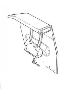 Massey Ferguson Right Hand Flat Top Fender Massey Ferguson Right Hand Flat Top Fender