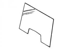 Massey Ferguson Front Windscreen Glass Massey Ferguson Front Windscreen Glass