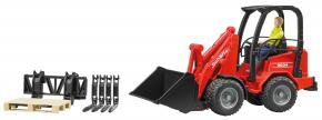 Bruder Schäffer Compact loader 2034 with figure and accessories Bruder Schäffer Compact loader 2034 with figure and accessories