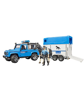Land Rover, Police Vehicle, Horse Trailer, Horse and Policeman 025885 Land Rover, Police Vehicle, Horse Trailer, Horse and Policeman 025885