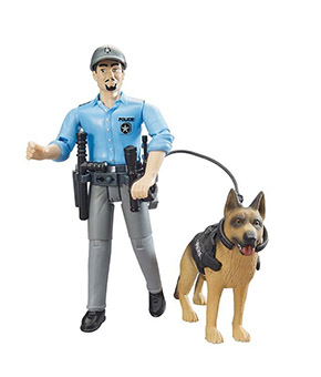 Bruder World Policeman and Dog - 621506 Bruder World Policeman and Dog - 621506