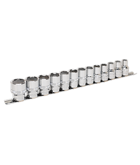 Socket Set 13pc 1/2"Sq Drive Lock-On 6pt Metric Product code AK2742 Socket Set 13pc 1/2"Sq Drive Lock-On 6pt Metric Product code AK2742