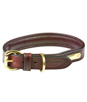 Weatherbeeta Padded Leather Dog Collar Brown Weatherbeeta Padded Leather Dog Collar Brown