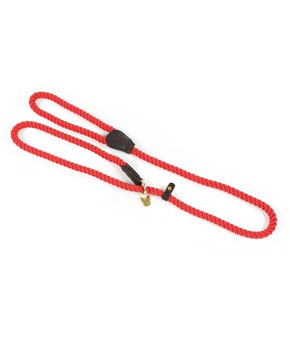 Digby & Fox Rope Slip Dog Lead - Red Digby & Fox Rope Slip Dog Lead - Red