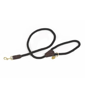 Digby & Fox Rope Dog Lead Black Digby & Fox Rope Dog Lead Black