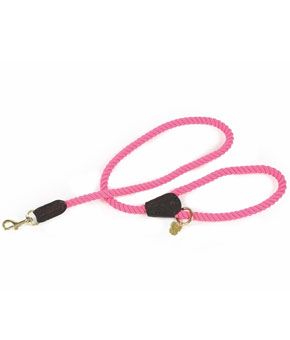 Digby & Fox Rope Dog Lead Pink Digby & Fox Rope Dog Lead Pink
