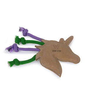 Digby & Fox Leather Unicorn Dog Toy Digby & Fox Leather Unicorn Dog Toy