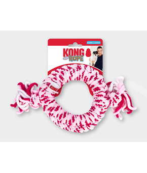 Kong Rope Ring Puppy Assorted Colours Pink/Blue Kong Rope Ring Puppy Assorted Colours Pink/Blue