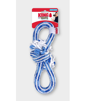 Kong Rope Tug Puppy Assorted Colours Pink/Blue Kong Rope Tug Puppy Assorted Colours Pink/Blue