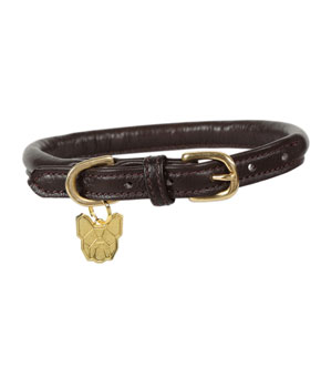 Digby & Fox Rolled Leather Dog Collar - Brown Digby & Fox Rolled Leather Dog Collar - Brown