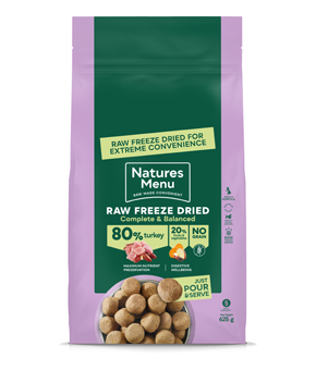 Natures Menu Freeze Dried Nuggets 625g Turkey Natures Menu Freeze Dried Nuggets 625g Turkey