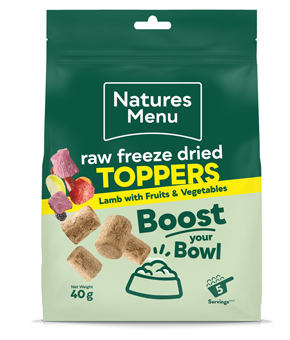 Natures Menu Raw Freeze Dried Toppers Lamb