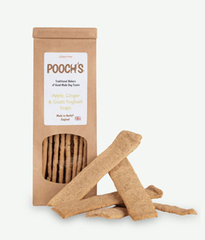 Pooch's Apple, Ginger and Goats Yoghurt Snaps