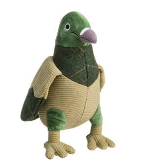 House Of Paws Green Tweed Pigeon Dog Toy